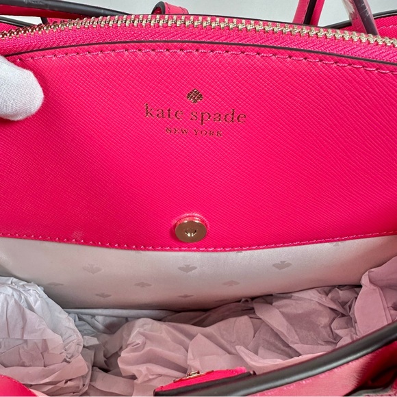 Kate Spade New York RORY Pink Saffiano Medium Satchel Crossbody Bag - Picture 8 of 16